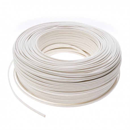 Cable eléctrico y altavoces estéreo 2x1.50mm de 100m color blanco