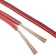 Cable de audio para altavoces rojo y negro de 2x0,75 mm² Bobina de 10m