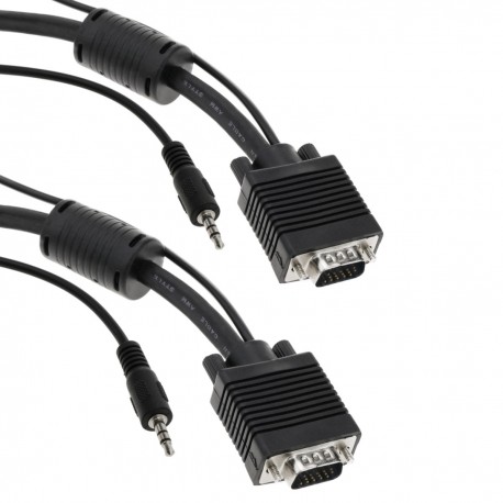Super cable VGA con jack de audio de 3,5 mm macho macho de 3 m