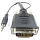 Super cable DVI-D con jack de audio de 3,5 mm macho macho de 5 m