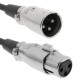 Cable DMX DMX512 XLR 3pin macho a XLR 3pin hembra 20m