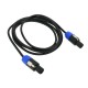 Cable speakon altavoces NL2 2x1.5mm 15GA 5m