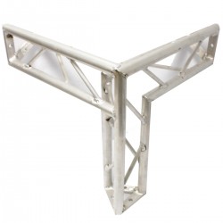 Truss triangular de aluminio plata 150mm triple conexión T3
