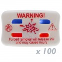 Pin marcador de tinta para etiqueta antihurto EAS RF 8.2MHz 100 unidades