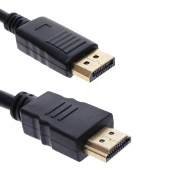 Cable DisplayPort macho a HDMI macho 1m