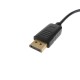 Adaptador DisplayPort macho a HDMI-A hembra con cable de 15 cm