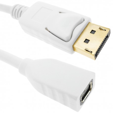 Cable mini DisplayPort hembra a DisplayPort macho de 1 m