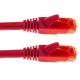 Cable de red ethernet LAN RJ45 UTP 24 AWG Ultra flexible Cat. 6A rojo 25 cm