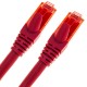 Cable de red ethernet LAN RJ45 UTP 24 AWG Ultra flexible Cat. 6A rojo 25 cm