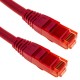 Cable de red ethernet LAN RJ45 UTP 24 AWG Ultra flexible Cat. 6A rojo 50 cm