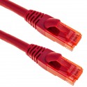 Cable de red ethernet LAN RJ45 UTP 24 AWG Ultra flexible Cat. 6A rojo 2 m
