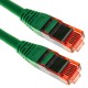 Cable de red ethernet LAN RJ45 UTP 24 AWG Ultra flexible Cat. 6A verde 50 cm