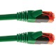 Cable de red ethernet LAN RJ45 UTP 24 AWG Ultra flexible Cat. 6A verde 1 m