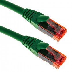 Cable de red ethernet LAN RJ45 UTP 24 AWG Ultra flexible Cat. 6A verde 10 m