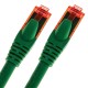 Cable de red ethernet LAN RJ45 UTP 24 AWG Ultra flexible Cat. 6A verde 10 m