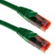 Cable de red ethernet LAN RJ45 UTP 24 AWG Ultra flexible Cat. 6A verde 15 m