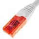Cable de red ethernet LAN RJ45 UTP 24 AWG Ultra flexible Cat. 6A blanco 50 cm