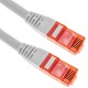 Cable de red ethernet LAN RJ45 UTP 24 AWG Ultra flexible Cat. 6A blanco 2 m