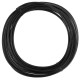 Cable de acero inoxidable de 6 mm. Bobina de 10 m. Recubierto de plástico negro