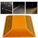 Reflector de carretera de 100 x 100 mm. Captafaros para suelo de plástico naranja