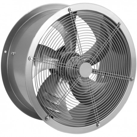 de aire de tubo 600 mm para ventilación industrial 1350 rpm 670x670x280 mm plateado - Hiper Electrón