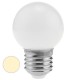 Bombilla LED G45 E27 230VAC 0,5W luz blanco cálido 10 unidades