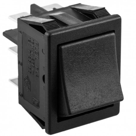 Interruptor conmutador basculante negro DPDT 6 pin