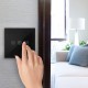 Interruptor inteligente táctil triple en color negro compatible con Google Home, Alexa y IFTTT