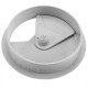 Lote de 4 pasacables redondo para encastrar en mesa de color gris y diámetro 80 mm