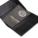 Porta Pasaporte de cuero anti-RFID/NFC en color negro