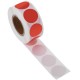 Rollo de 500 etiquetas adhesivas redondas rojas 19 mm