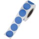 Rollo de 500 etiquetas adhesivas redondas azules 19 mm