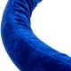 Cordón de terciopelo azul con cierre dorado para poste