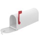 Buzón US Mail de aluminio para correo postal americano blanco