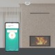 Detector de humo inteligente WiFi compatible con Google Home, Alexa y IFTTT
