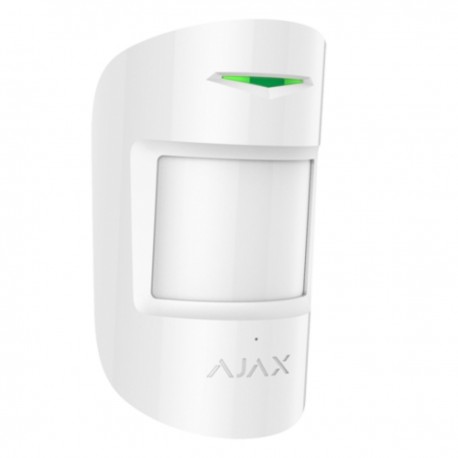 Ajax CombiProtect - Detector PIR y rotura de cristal antimascotas Certificado Grado 2 - blanco