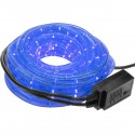 Guirnalda de luces LED de 10 m de color azul y con 8 efectos de luz recubierta de PVC y apta para exteriores 220 V 50 Hz