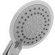 Alcachofa móvil 240mm para ducha cromado con sistema antical, ahorro de agua y 3 funciones