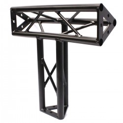 Truss triangular de aluminio negro 150mm triple conexión T4