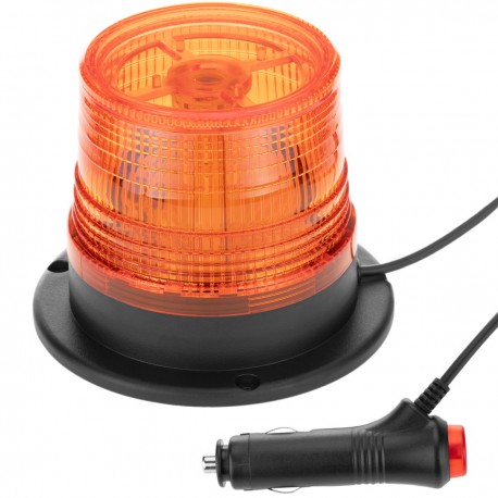 Luz LED estroboscópica rotativa de emergencia para coches con enchufe para mechero e interruptor 10V ámbar