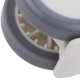 Ruedas pivotantes de PU y ABS alta calidad, sujeción tipo vástago de anillo M11, color gris y blanco, 50x44,3x62mm 4-pack