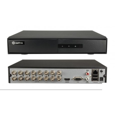 DVR 5in1 HDCVI/HDTVI 16 canais 1080P H.265+ 1x Sata audio, VGA, HDMI, LAN, 2xUSB