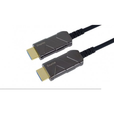 Cable HDMI 2.1 Goldplated 24K Optical Fiber AOC 8K 7680p 60Hz M/M HDCP2.2 - 7 m