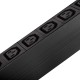 Regleta de enchufes de PVC para armario rack 19” 1U con 9 IEC C13 negros y carcasa negra