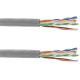 Bobina de cable de red LAN UTP Cat.6A 23AWG CCA rígido gris 305m
