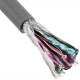 Bobina de cable de red LAN SSTP Cat.7 23AWG CCA rígido gris 100m