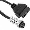 Cable de diagnóstico OBD2 6 pin compatible con motocicletas PGO