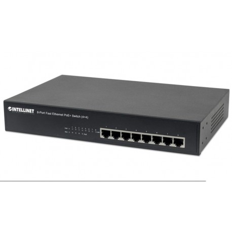 Switch 8p. 10/100 Poe+ IEEE 802.3at/af PoE+/PoE