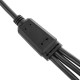 Cable divisor OBD2 16 pin macho 90º a triple hembra