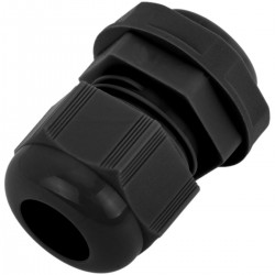 Prensaestopas de poliamida PG16 negro